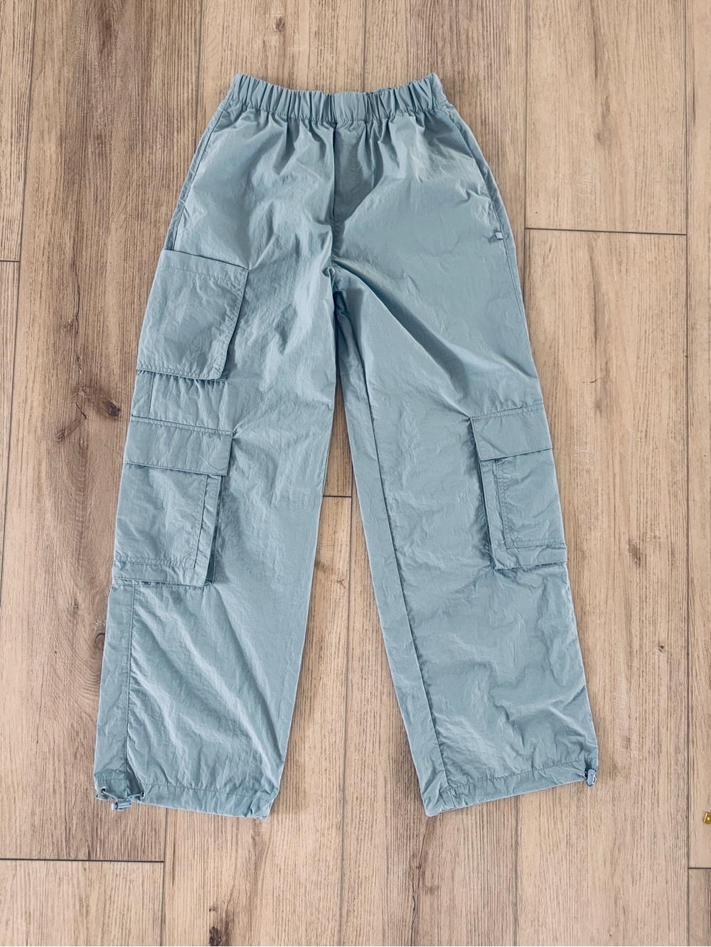 Pull and Bear Blue Cargo Track Pants